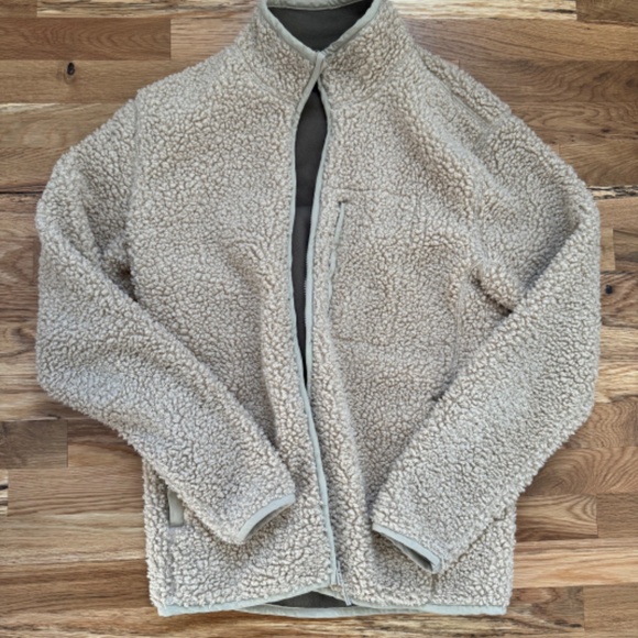 Abercrombie Men's High Pile Sherpa Jacket Tan - Picture 1 of 2
